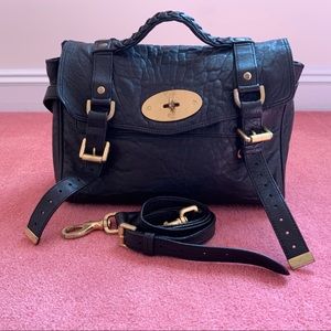 Mulberry Alexa Bag Large Grain Leather Black